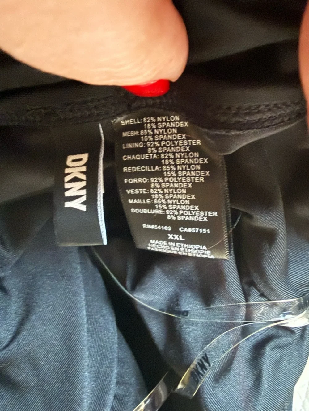 Black Halter One-Piece Swimsuit by DKNY with tummy control - Picture 3 of 5